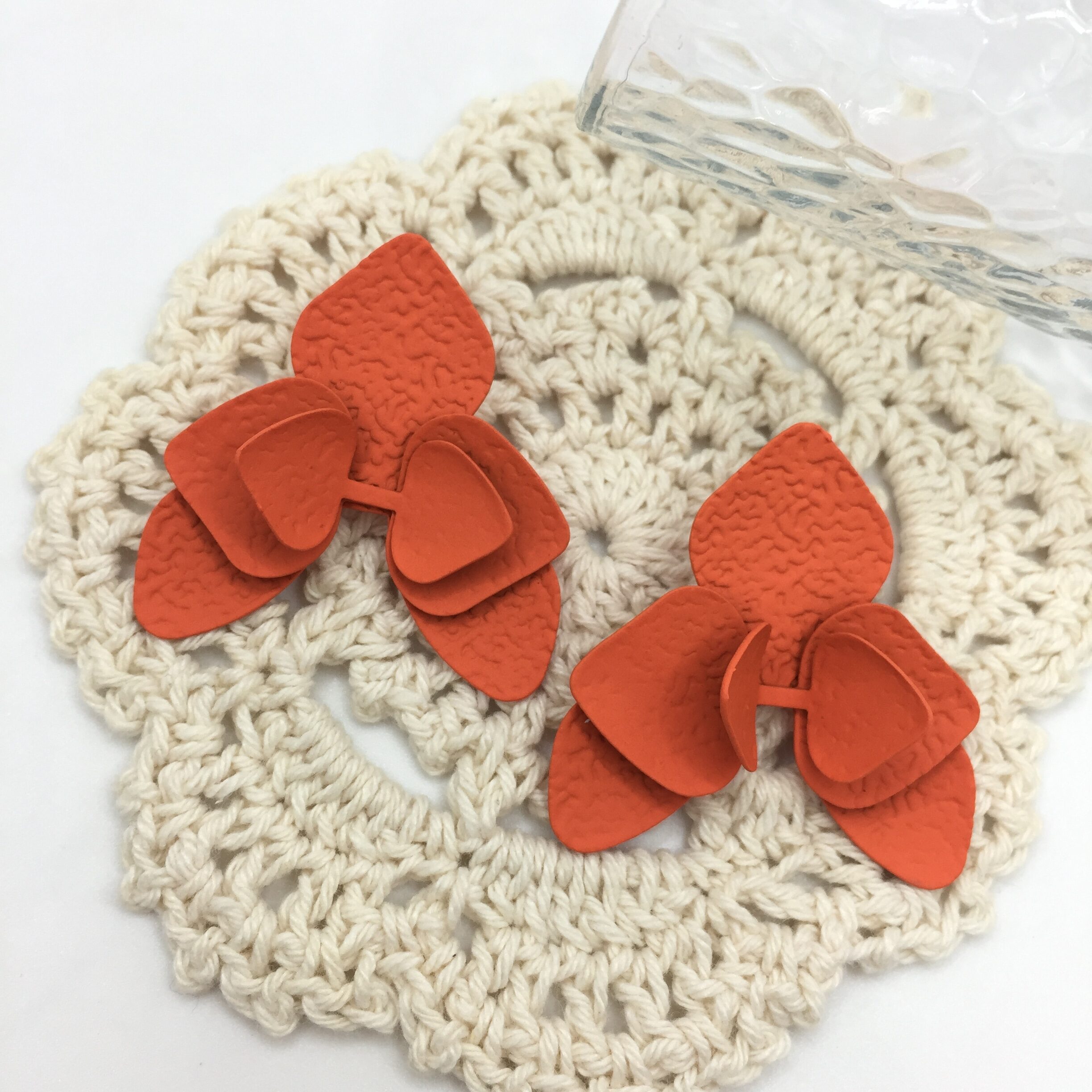 Colorful Spray Paint Iron Earrings Fashion Accessories