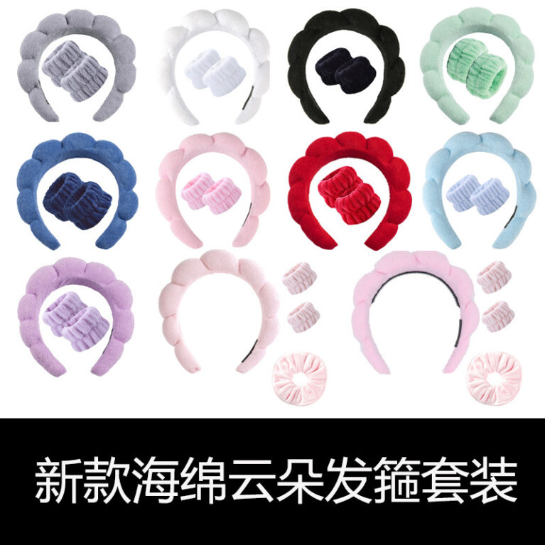 Wholesale Cloud Hairband Set with Wristbands for Women - image 1