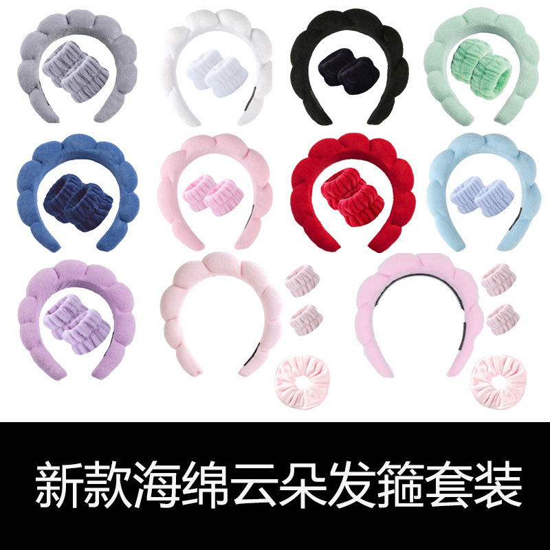 Wholesale Cloud Hairband Set with Wristbands for Women - image 1