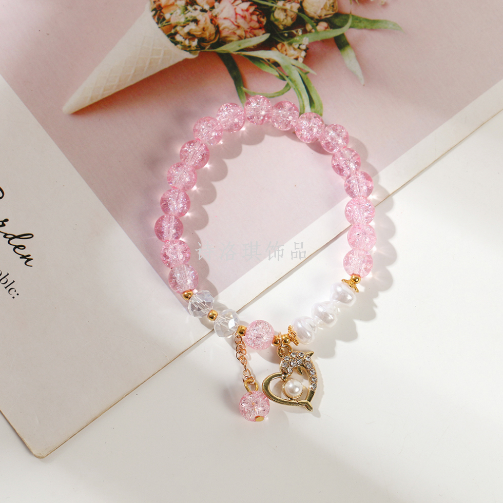 Wholesale Crackle Glass Pearl Crystal Bracelets for Women - image 3