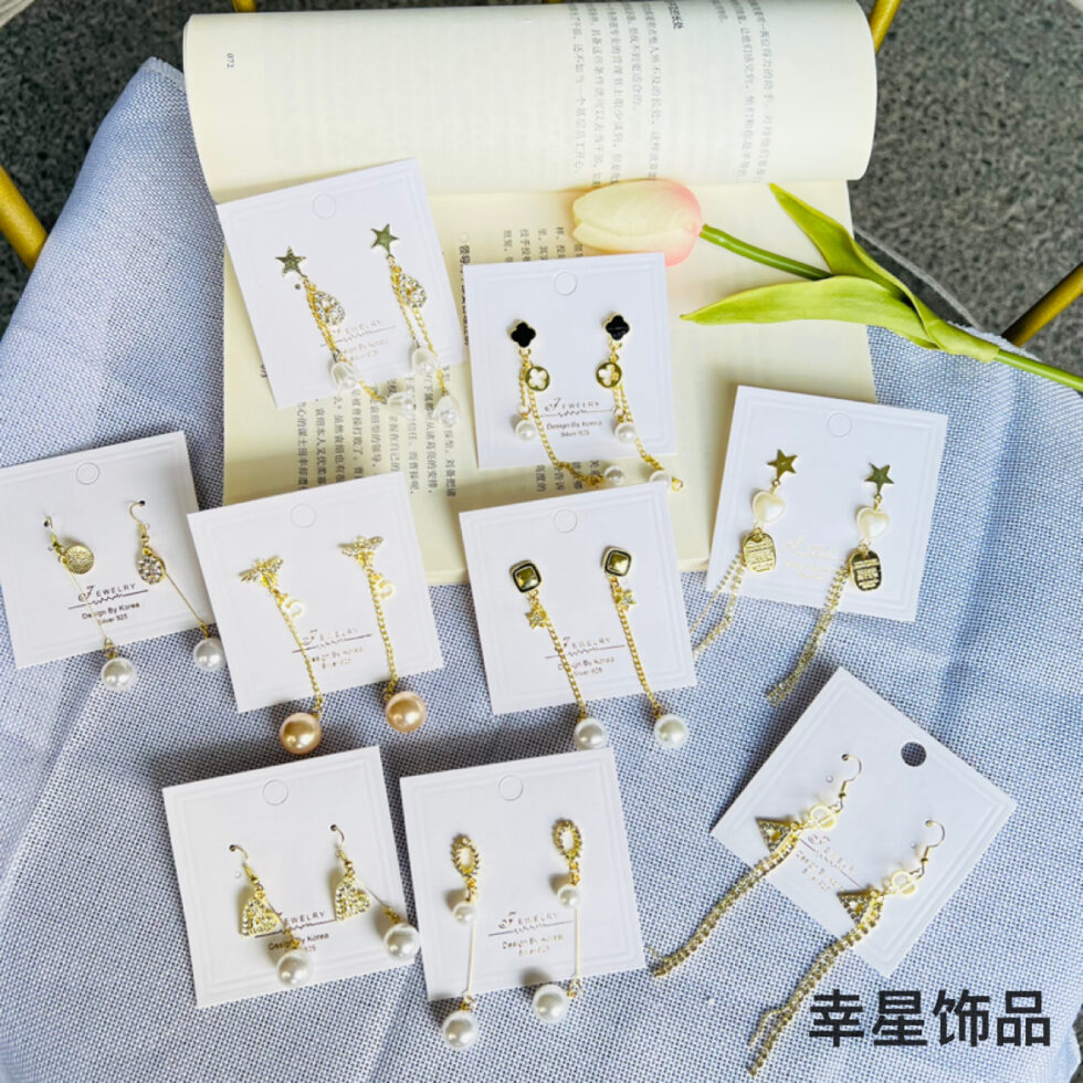 Wholesale Fashion Pearl Flower Drop Earrings for Women - image 1