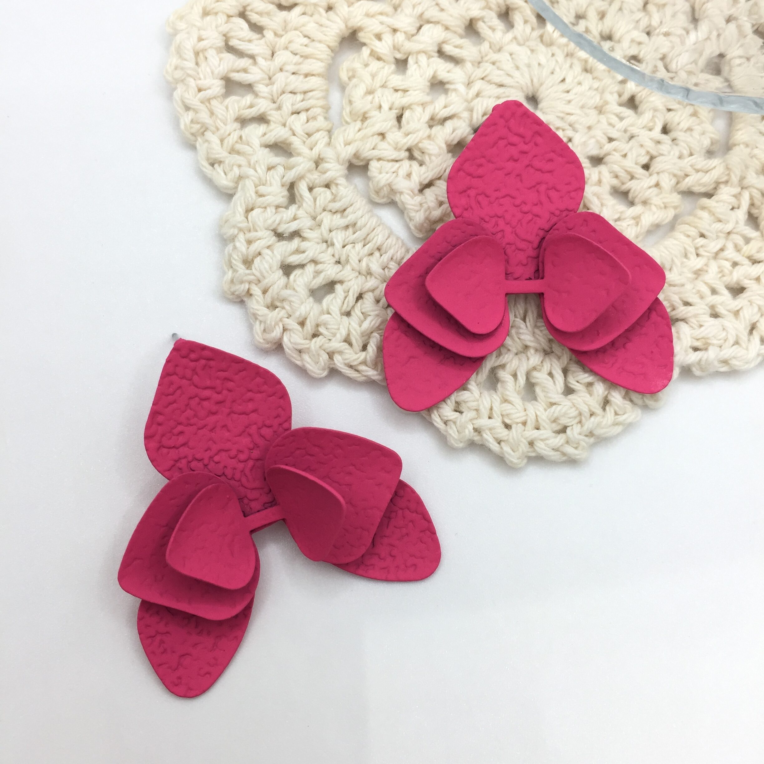 Colorful Spray Paint Iron Earrings Fashion Accessories