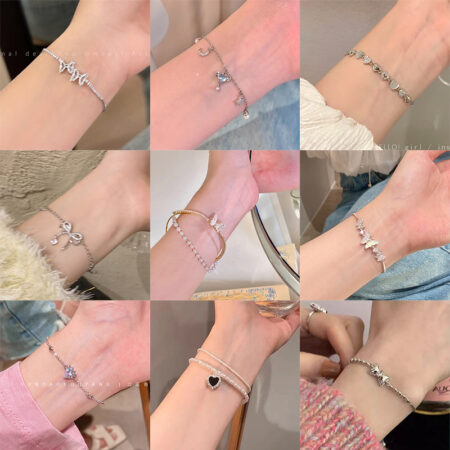 Wholesale Luxury Crystal Pearl Couple Bracelets for Women - image 1