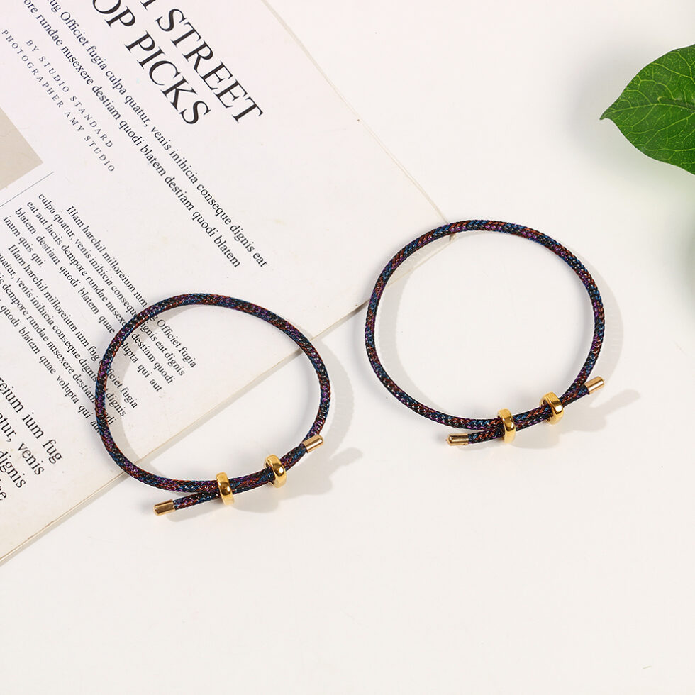 Wholesale Adjustable Steel Rope Bracelets with Figure 8 Clasp - image 5