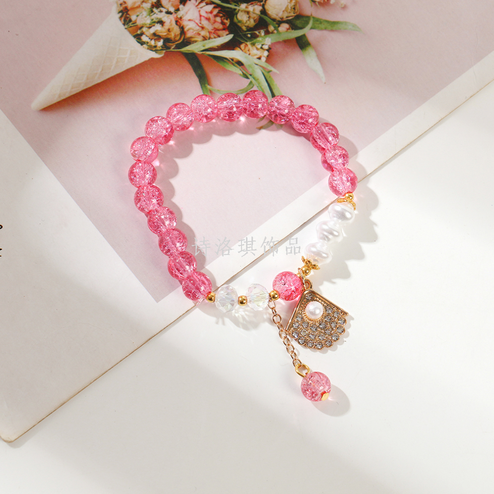 Wholesale Crackle Glass Pearl Crystal Bracelets for Women - image 7