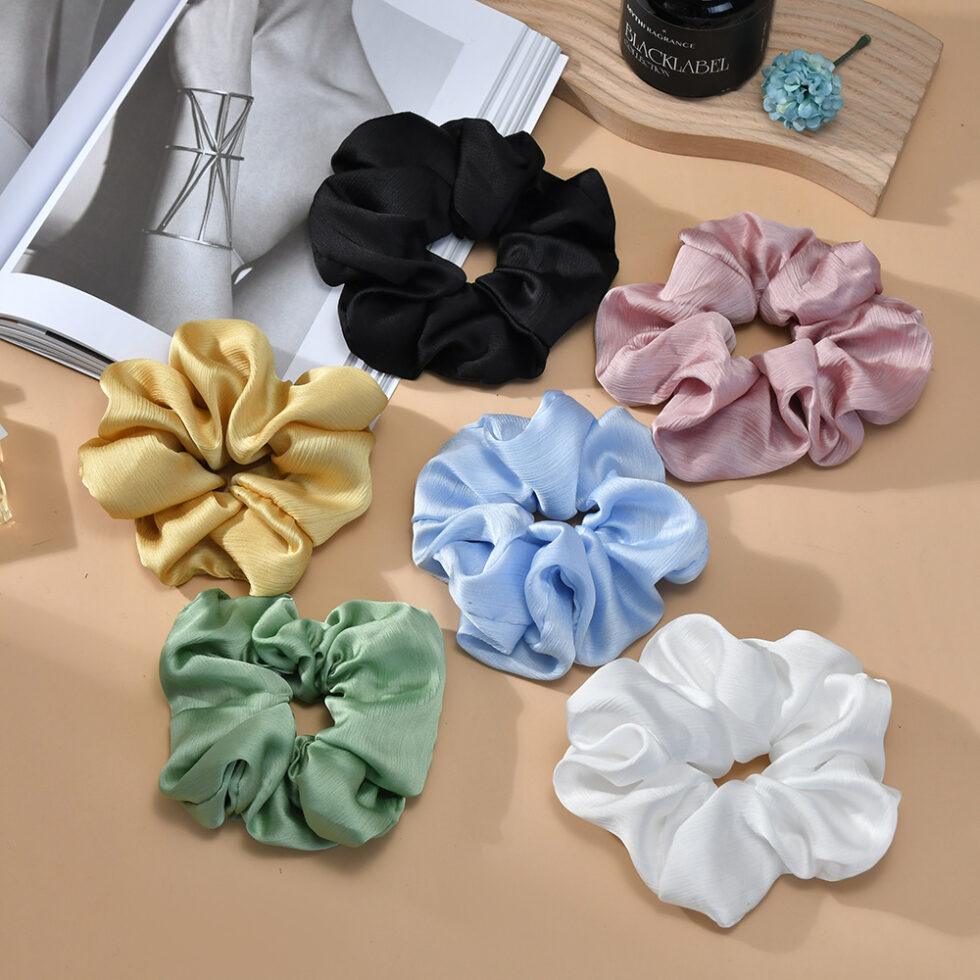 Wholesale Korean Style Fabric Scrunchie Hair Ties - image 1