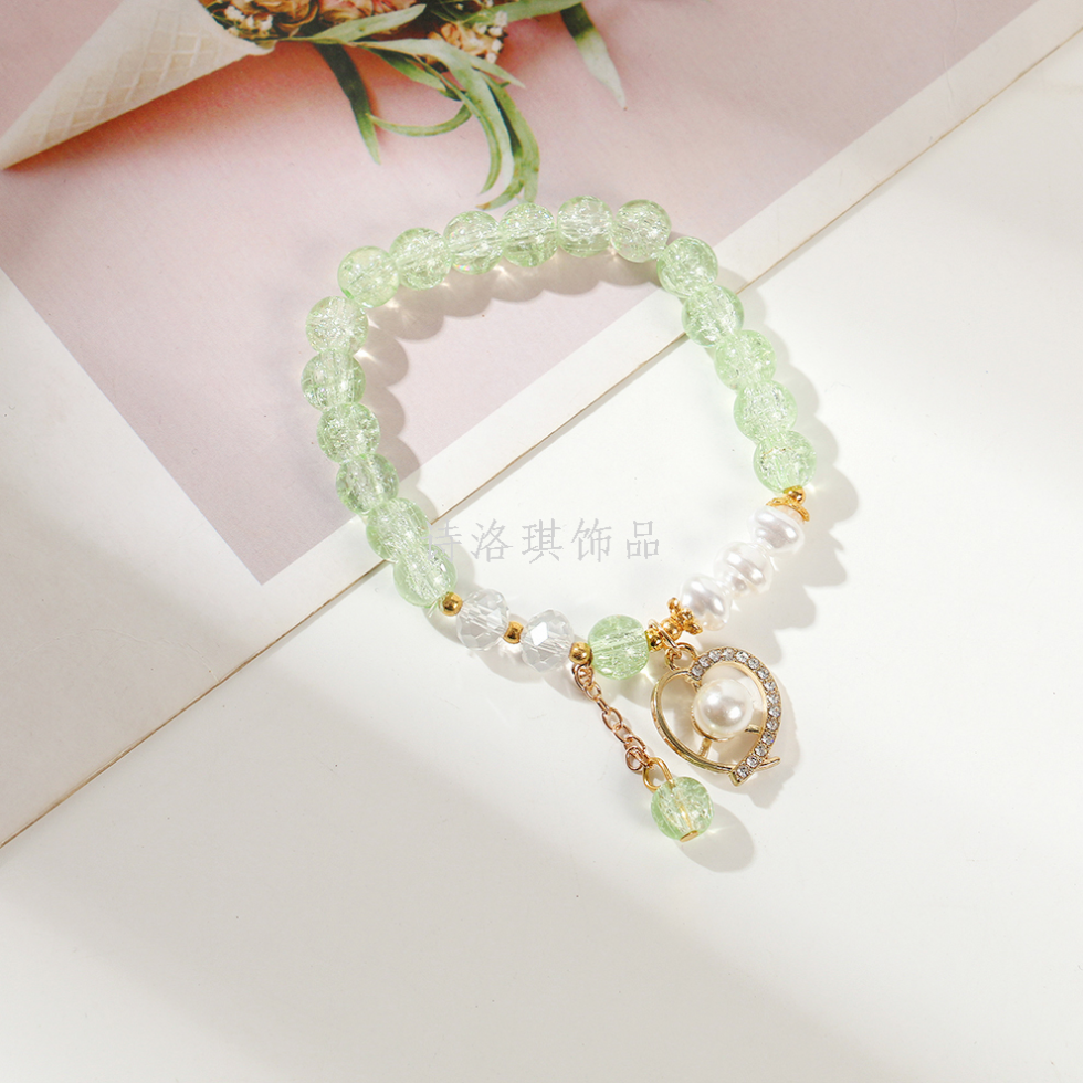 Wholesale Crackle Glass Pearl Crystal Bracelets for Women - image 10