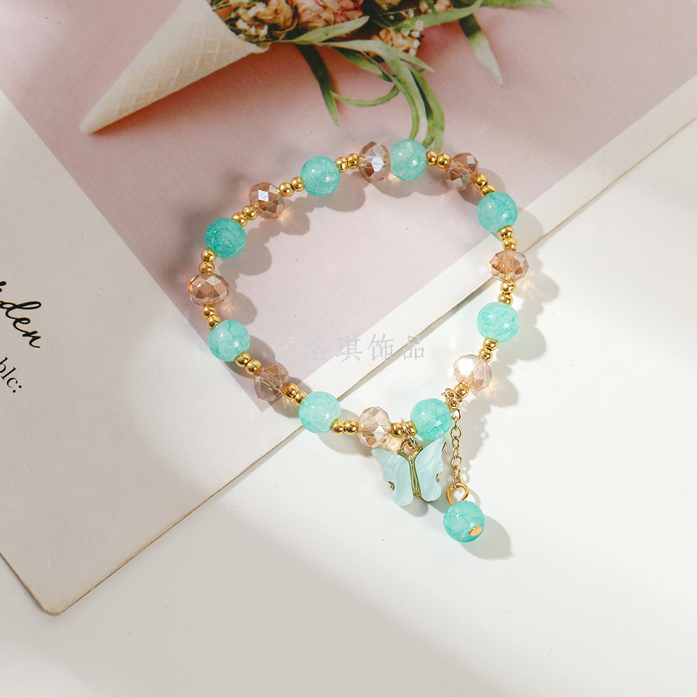 Wholesale Crystal Cracked Bead Bracelets | Bulk Cartoon Kids & Friendship Bracelets Manufacturer | D