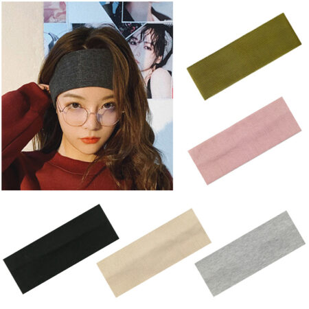 Wholesale Solid Color Knit Headbands for Yoga and Sports - image 1