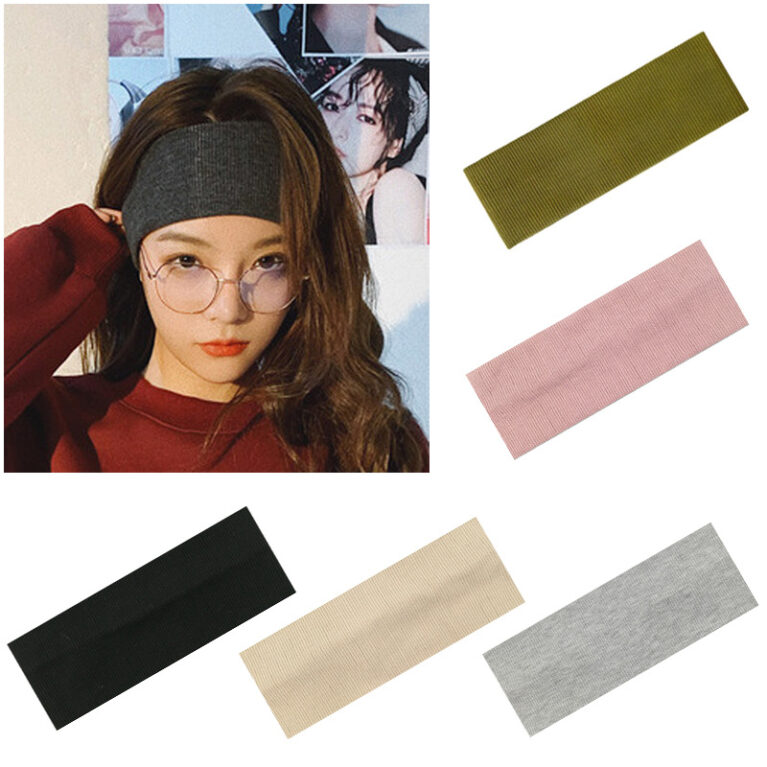 Wholesale Solid Color Knit Headbands for Yoga and Sports - image 1