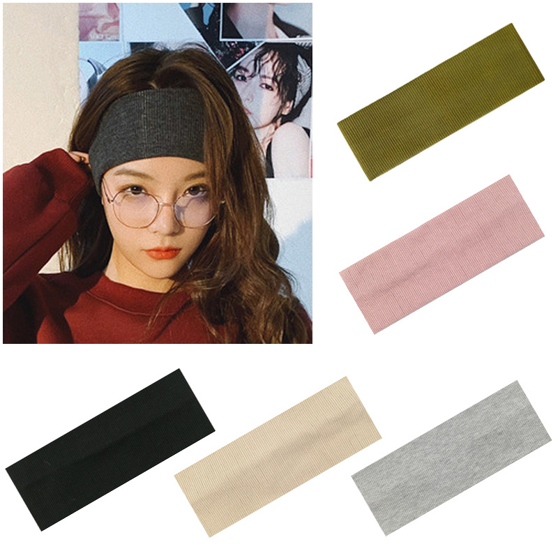 Wholesale Solid Color Knit Headbands for Yoga and Sports - image 1