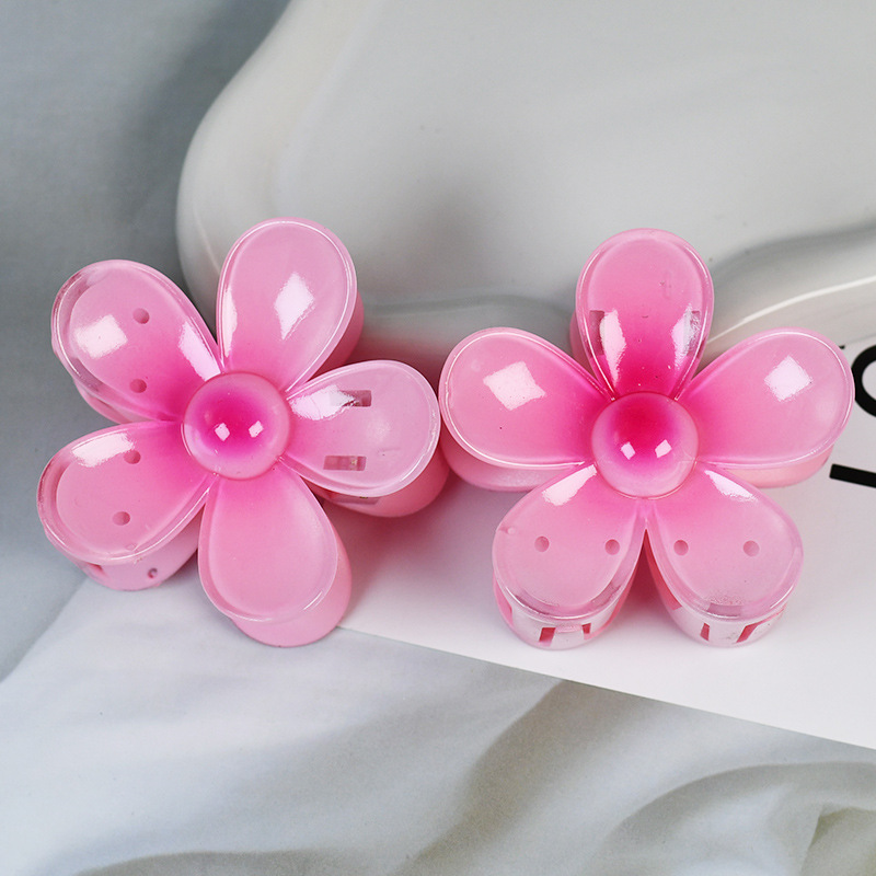 Wholesale Plastic Frangipani Hair Claws | Bulk Jelly Color Hair Clips Manufacturer | DaYiwu - image 1