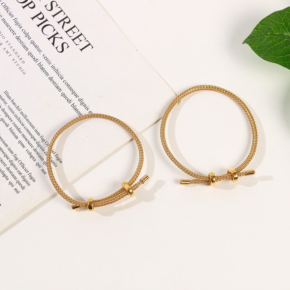 Wholesale Adjustable Steel Rope Bracelets with Figure 8 Clasp - image 2