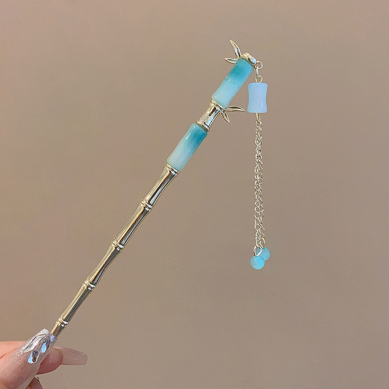 Wholesale Elegant Hanfu Hair Sticks with Tassels and Flowers - image 10