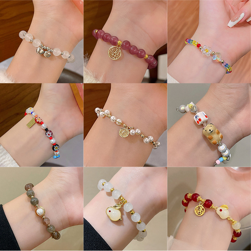 Wholesale New Chinese Style Beaded Pearl Bracelets for Women - image 2