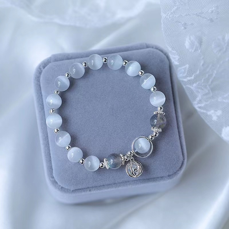 Wholesale Cat's Eye Stone Bracelets with Aquamarine and Gray Moonstone - image 6