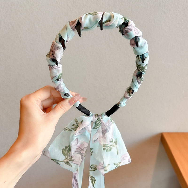 Wholesale French Style Non-Slip Wavy Fabric Headbands for Women - image 7