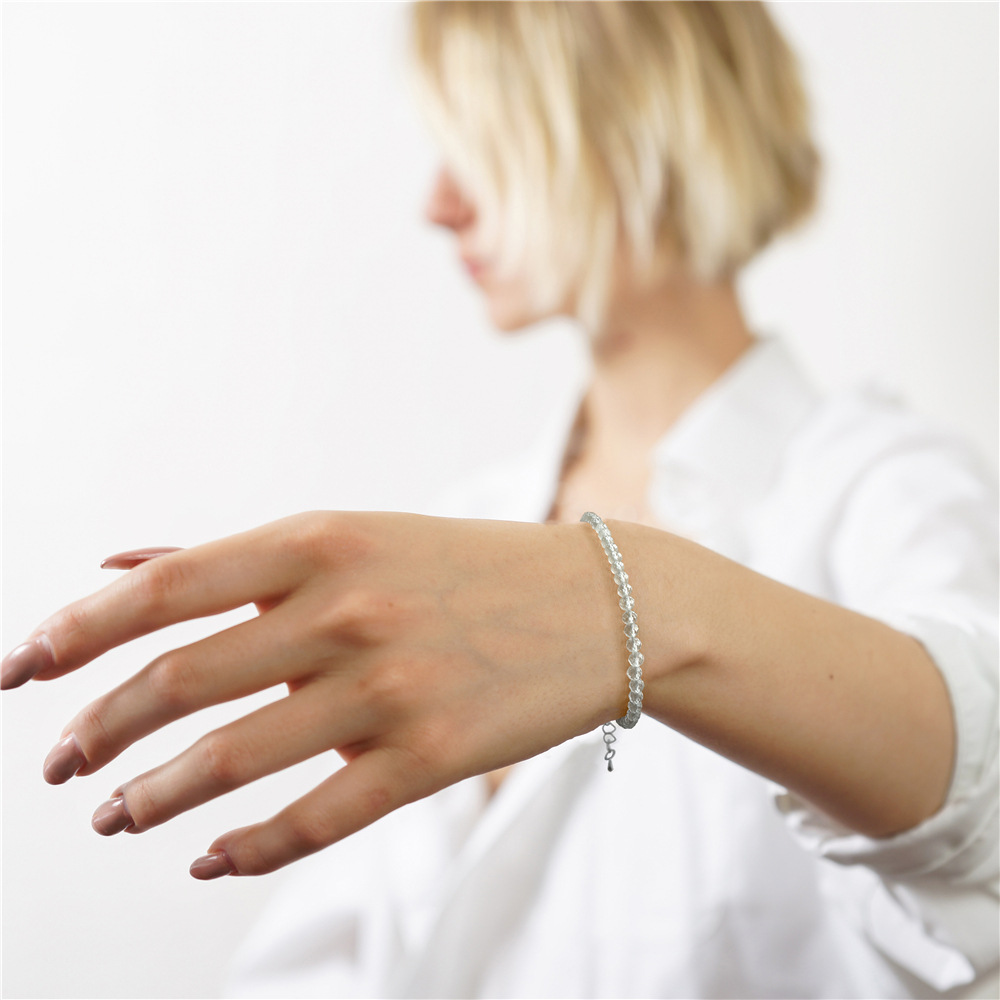 3mm Artificial Crystal Bead Bracelets for Women