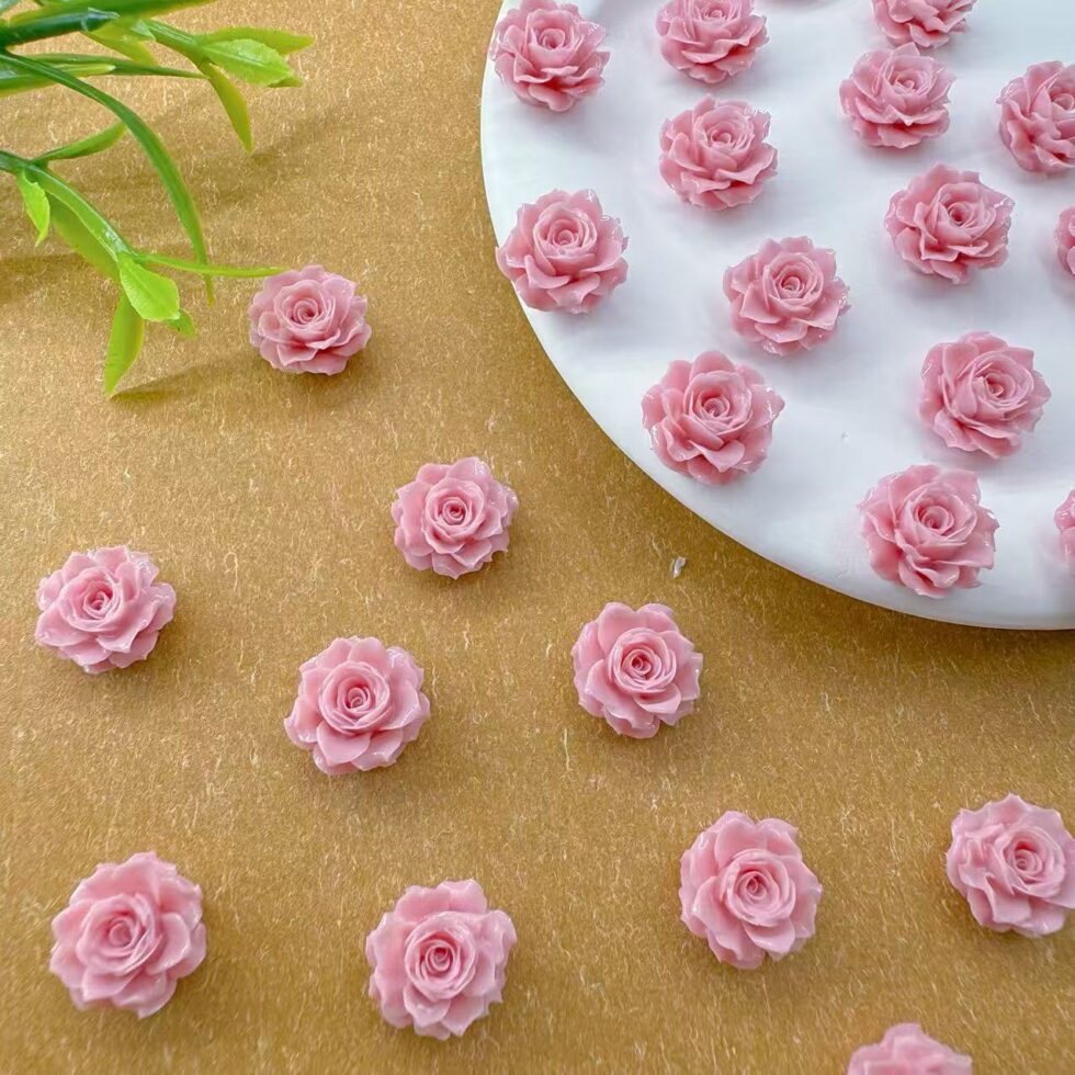 Wholesale Vintage Rose Resin Craft Accessories for Nails Jewelry - image 4