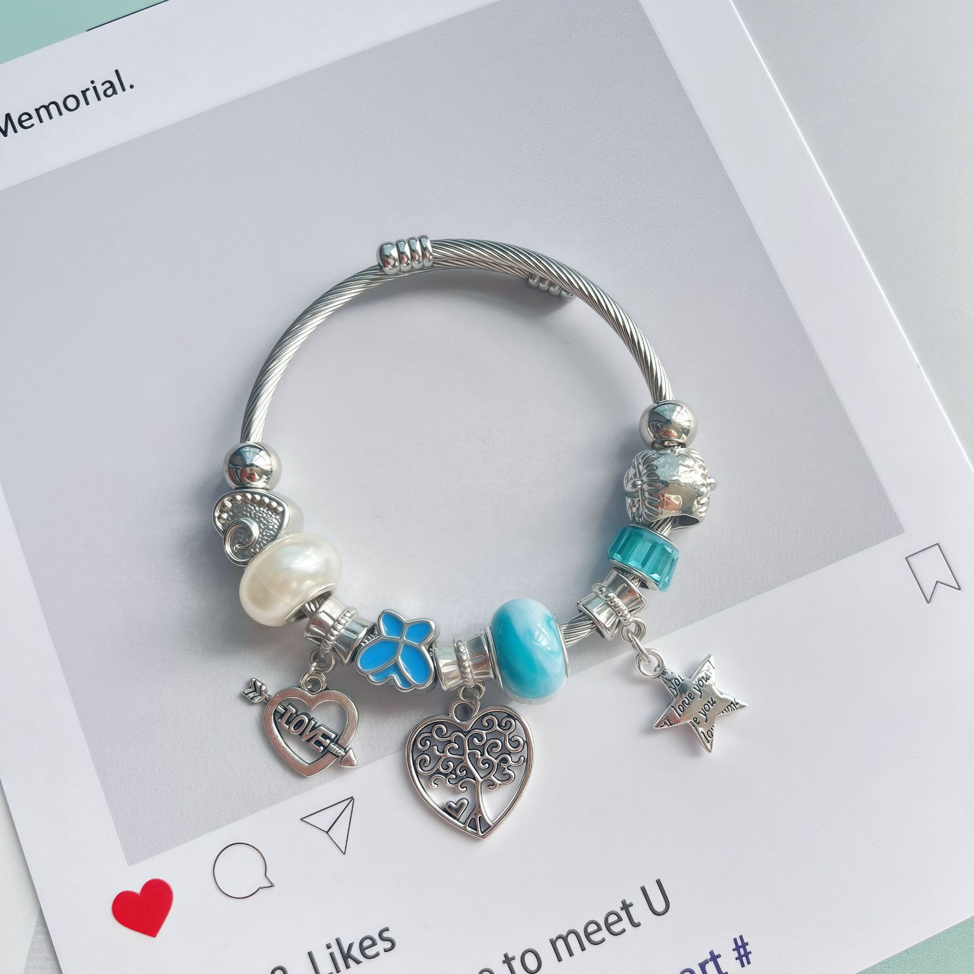 Wholesale Pandora-Style Heart Pendant Bracelets | Bulk Manufacturer Direct | Fashion Jewelry