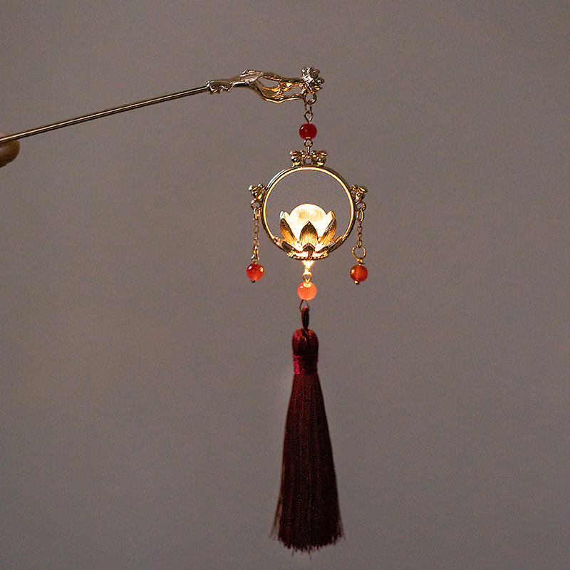 Wholesale Glowing Hanfu Hairpins with Lantern Tassels - image 8