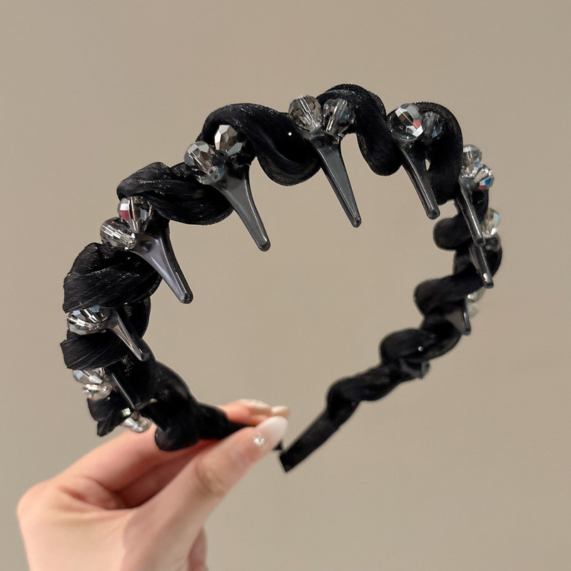 Wholesale French Style Non-Slip Wavy Fabric Headbands for Women - image 9