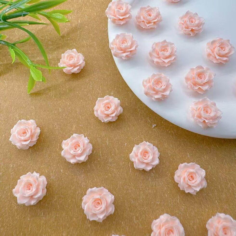 Wholesale Vintage Rose Resin Craft Accessories for Nails Jewelry - image 3