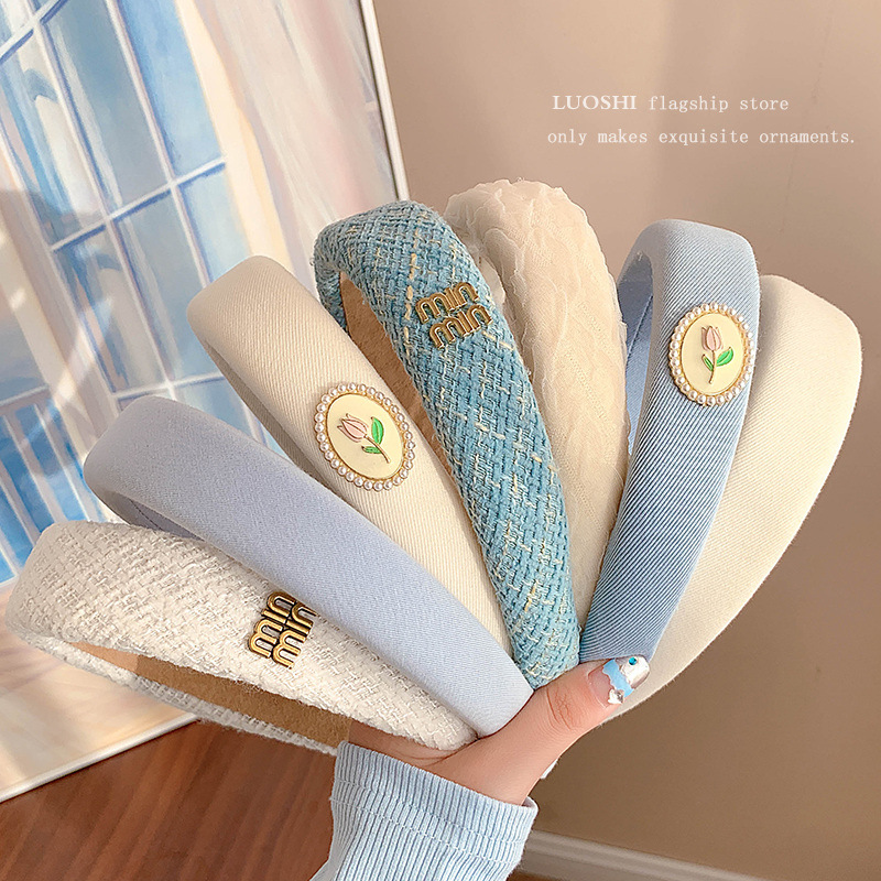 Wholesale Wide Sponge Headbands for High Crown Volume - image 2