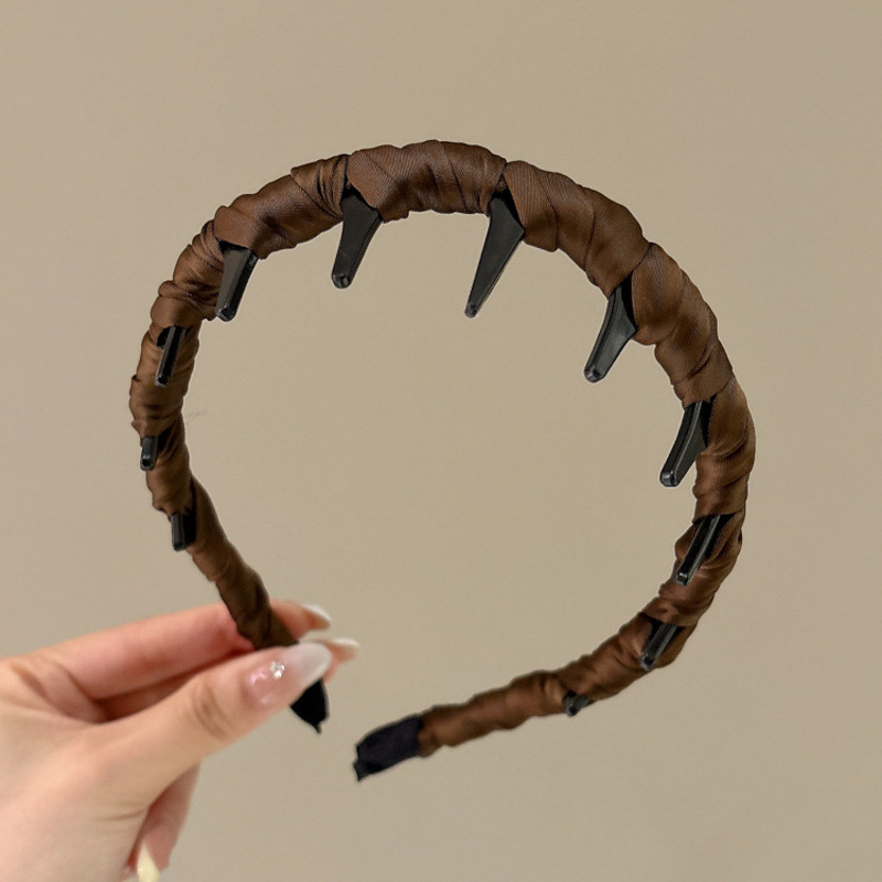 Wholesale French Style Non-Slip Wavy Fabric Headbands for Women - image 10