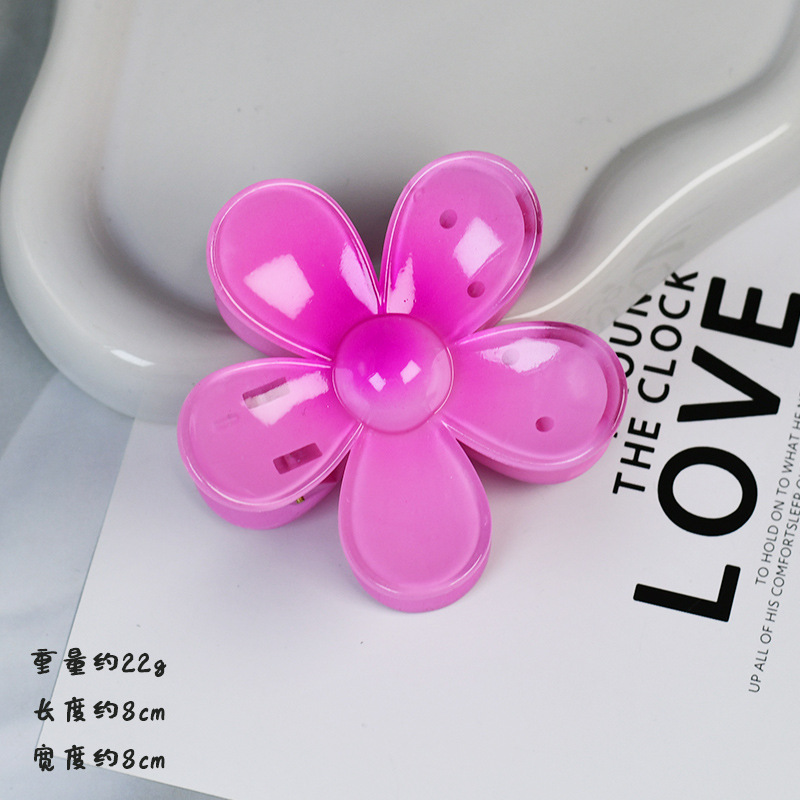 Wholesale Plastic Frangipani Hair Claws | Bulk Jelly Color Hair Clips Manufacturer | DaYiwu - image 6