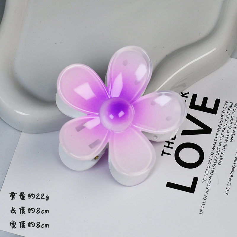 Wholesale Plastic Frangipani Hair Claws | Bulk Jelly Color Hair Clips Manufacturer | DaYiwu - image 7