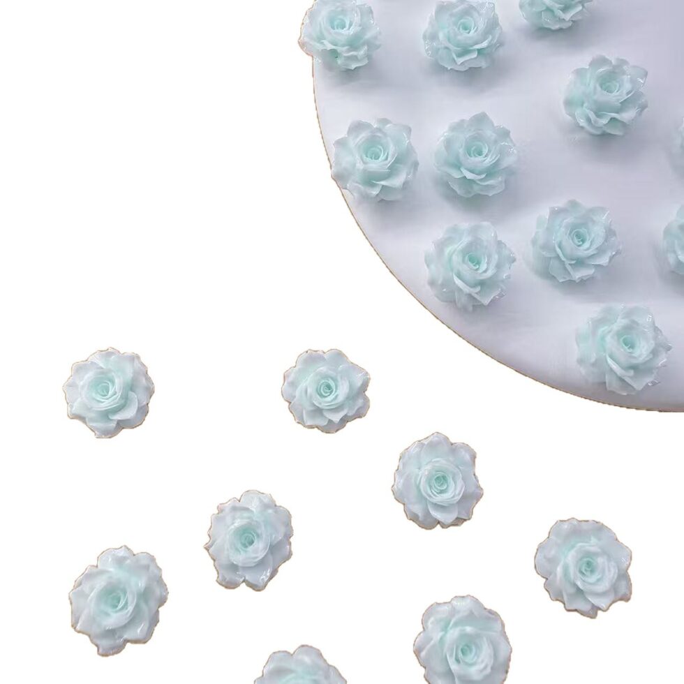 Wholesale Vintage Rose Resin Craft Accessories for Nails Jewelry - image 5