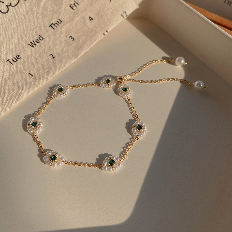 Wholesale Vintage Pearl Titanium Steel Bracelets for Women - image 9