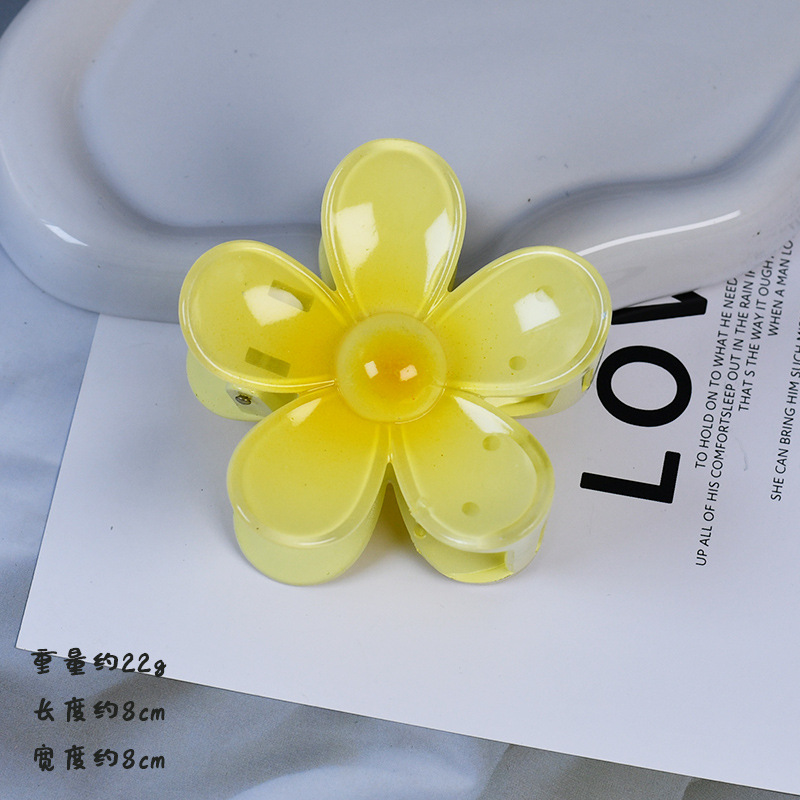 Wholesale Plastic Frangipani Hair Claws | Bulk Jelly Color Hair Clips Manufacturer | DaYiwu - image 10