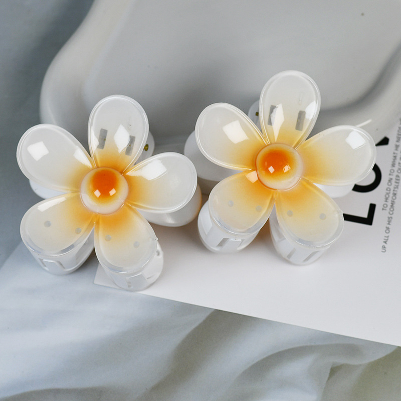 Wholesale Plastic Frangipani Hair Claws | Bulk Jelly Color Hair Clips Manufacturer | DaYiwu - image 4