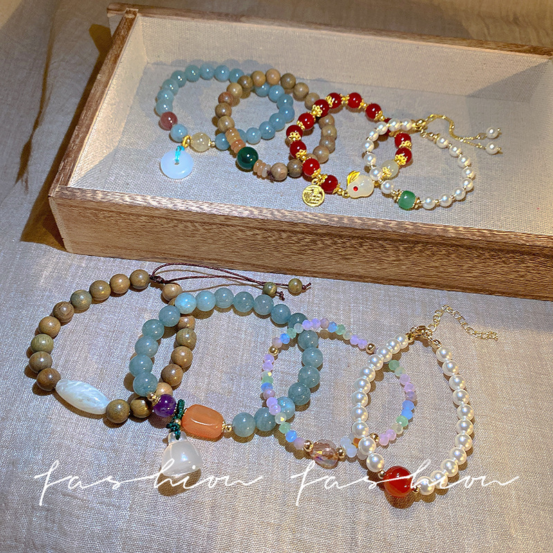 Wholesale New Chinese Style Beaded Pearl Bracelets for Women - image 3