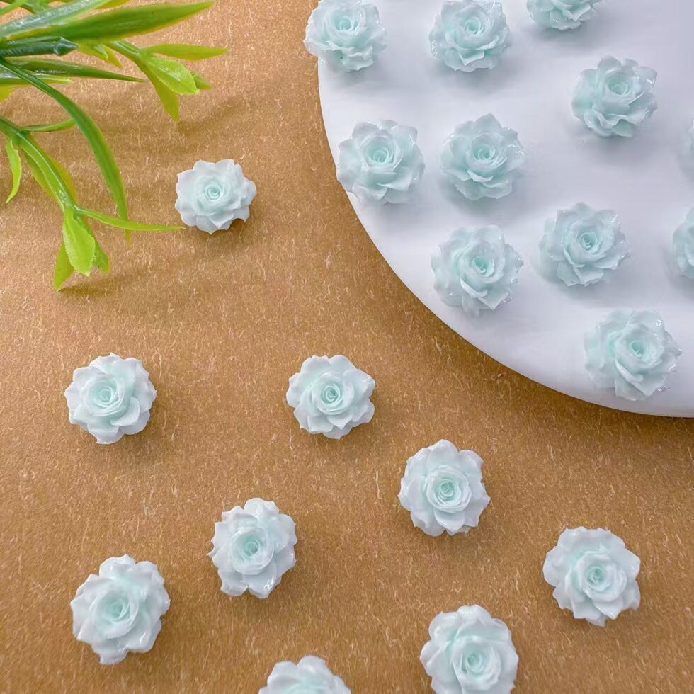 Wholesale Vintage Rose Resin Craft Accessories for Nails Jewelry - image 6