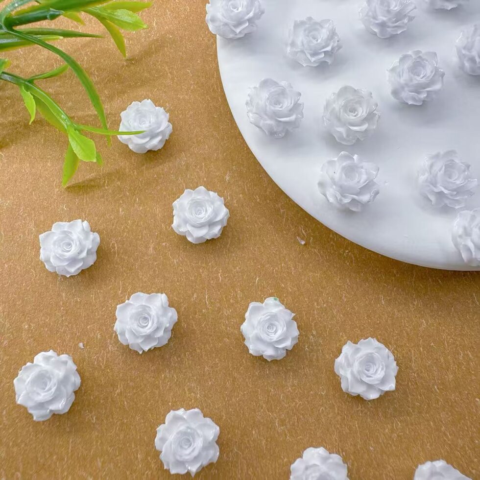 Wholesale Vintage Rose Resin Craft Accessories for Nails Jewelry - image 10