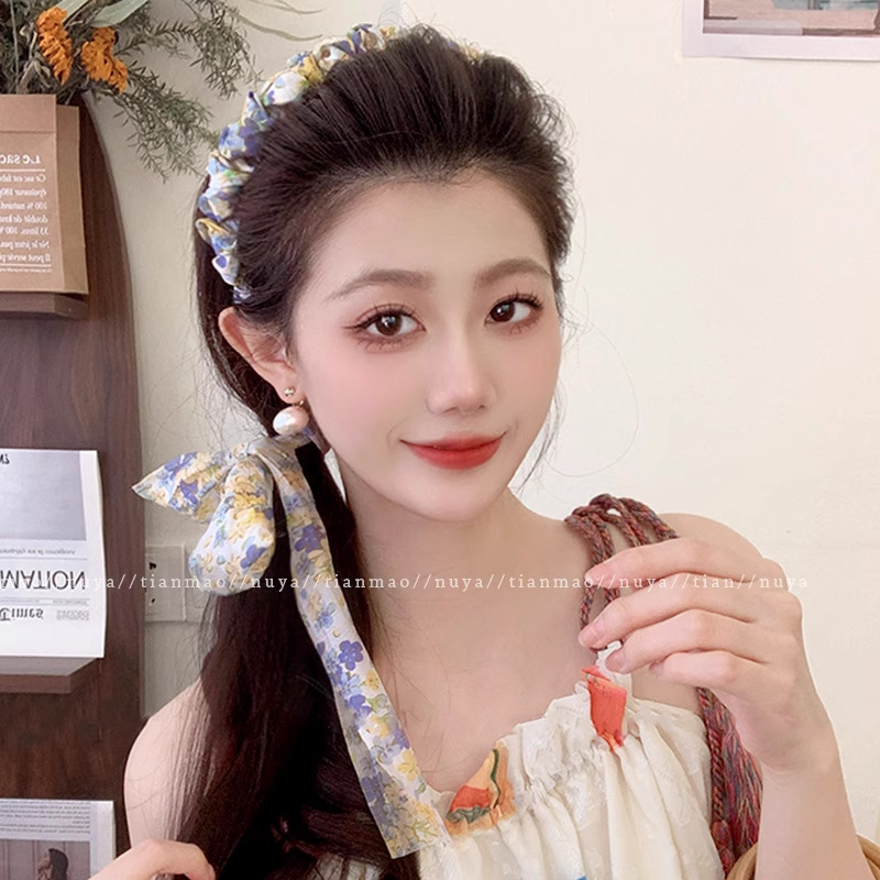 Wholesale French Style Non-Slip Wavy Fabric Headbands for Women - image 4