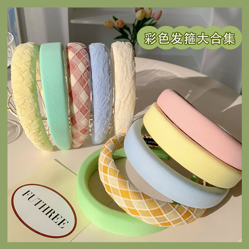 Wholesale Wide Sponge Headbands for High Crown Volume - image 3