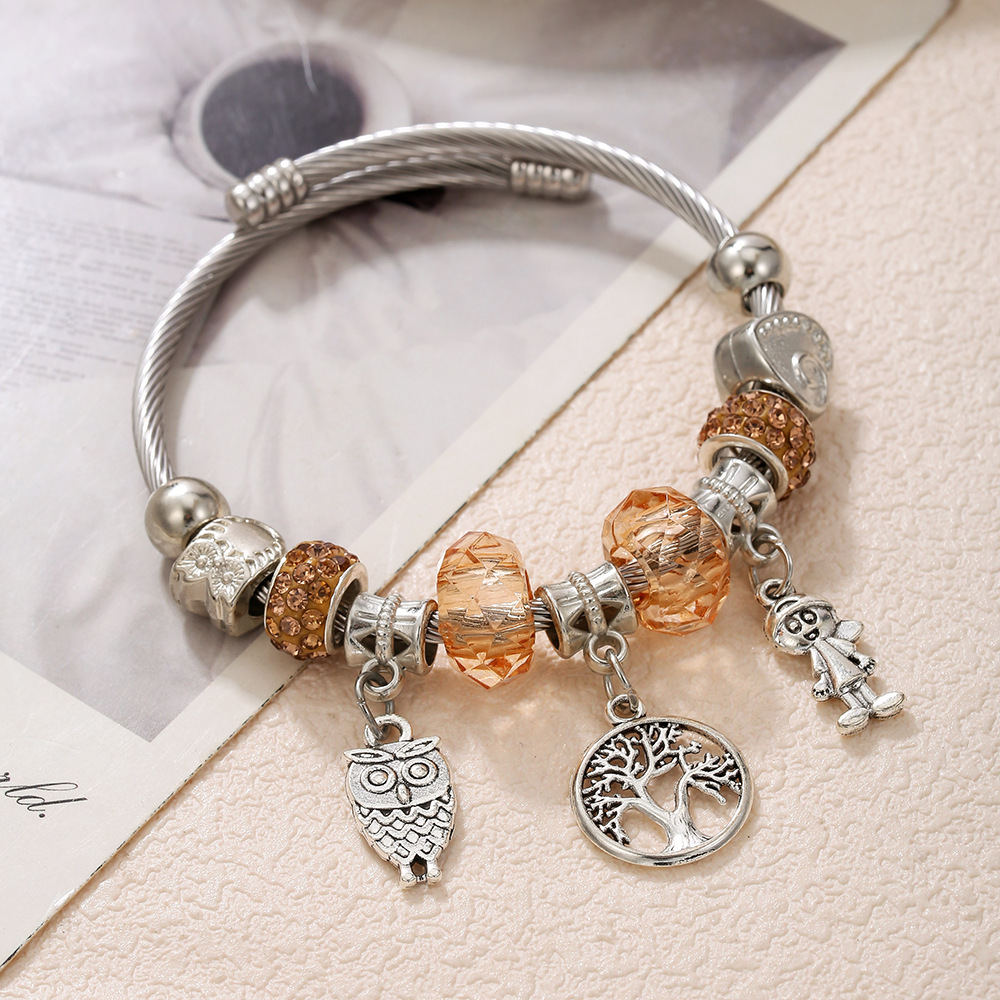 Wholesale Pandora-Style Heart Pendant Bracelets | Bulk Manufacturer Direct | Fashion Jewelry