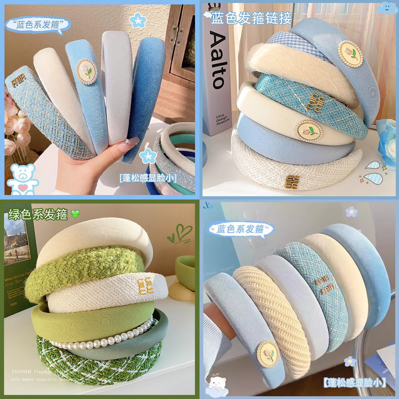 Wholesale Wide Sponge Headbands for High Crown Volume - image 1