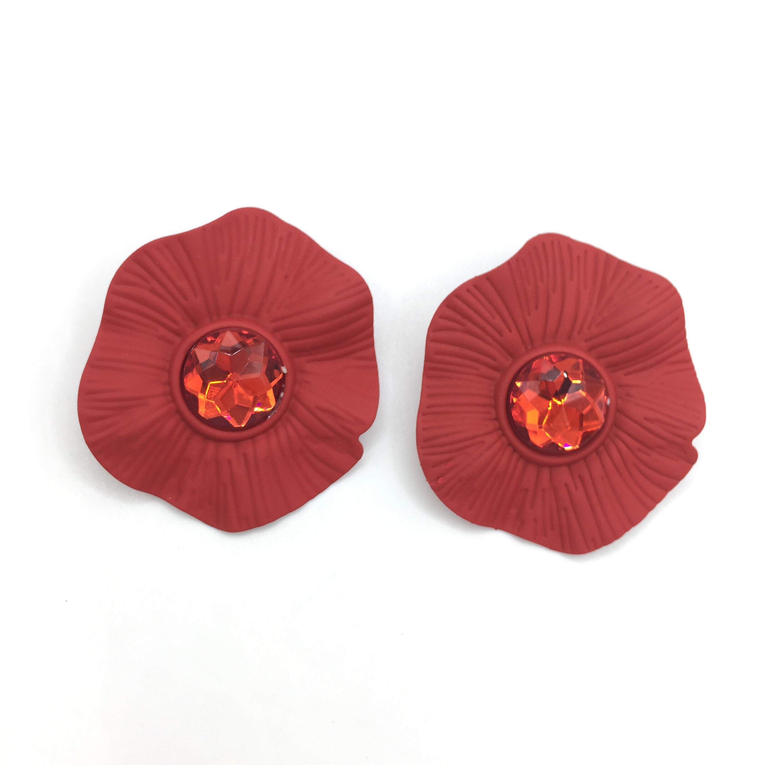 Wholesale Luxury Rhinestone Earrings | Bulk Metal Earrings with Colorful Diamonds | Factory Direct f