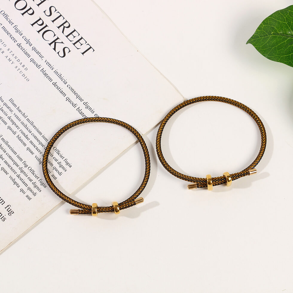 Wholesale Adjustable Steel Rope Bracelets with Figure 8 Clasp - image 3