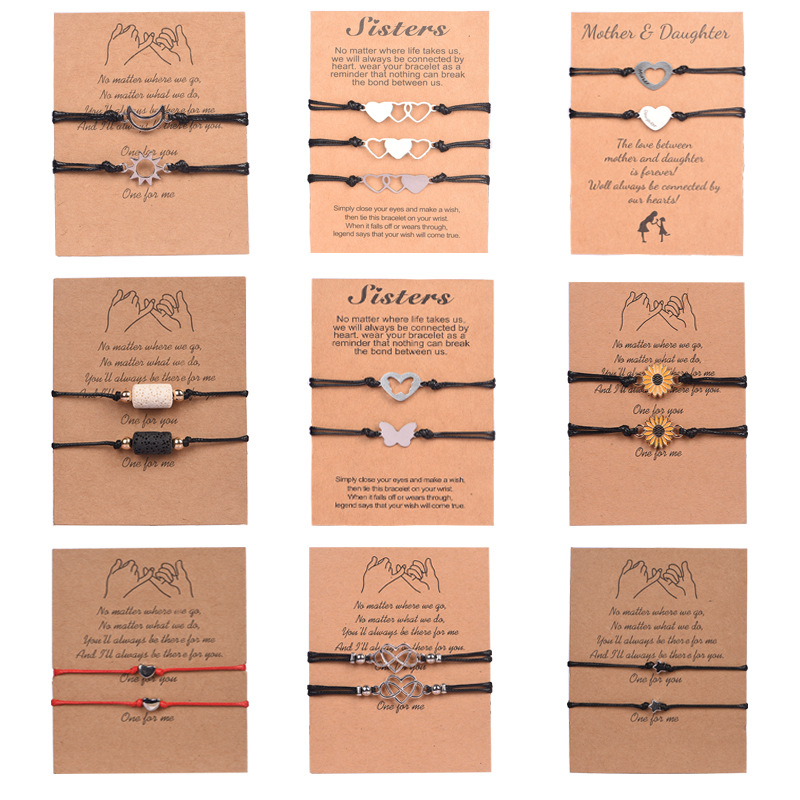 Wholesale Adjustable Couple Bracelets Handwoven Stainless Steel - image 1