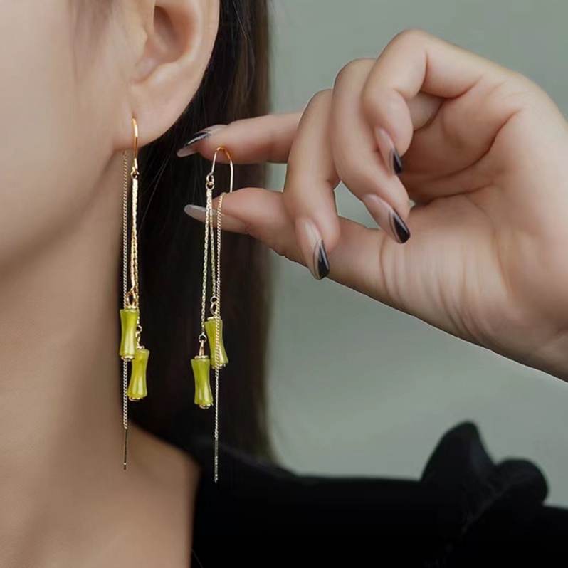 Wholesale Flower Tassel Earrings Korean Fashion Silver Earrings - image 7