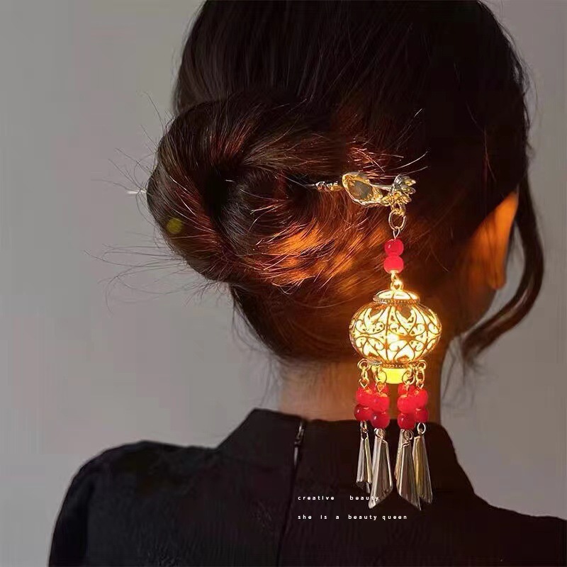 Wholesale Glowing Hanfu Hairpins with Lantern Tassels - image 10