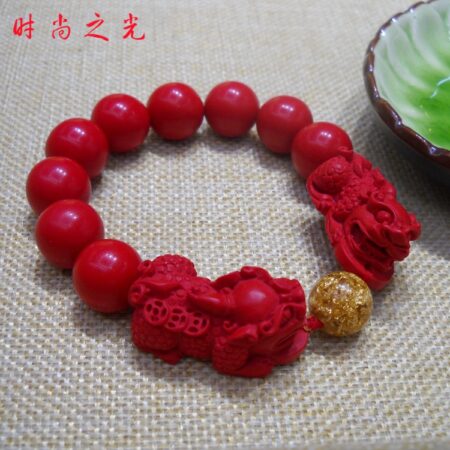 Wholesale Cinnabar Beaded Bracelets DIY Jewelry Bulk - image 1
