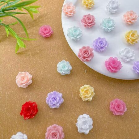 Wholesale Vintage Rose Resin Craft Accessories for Nails Jewelry - image 1