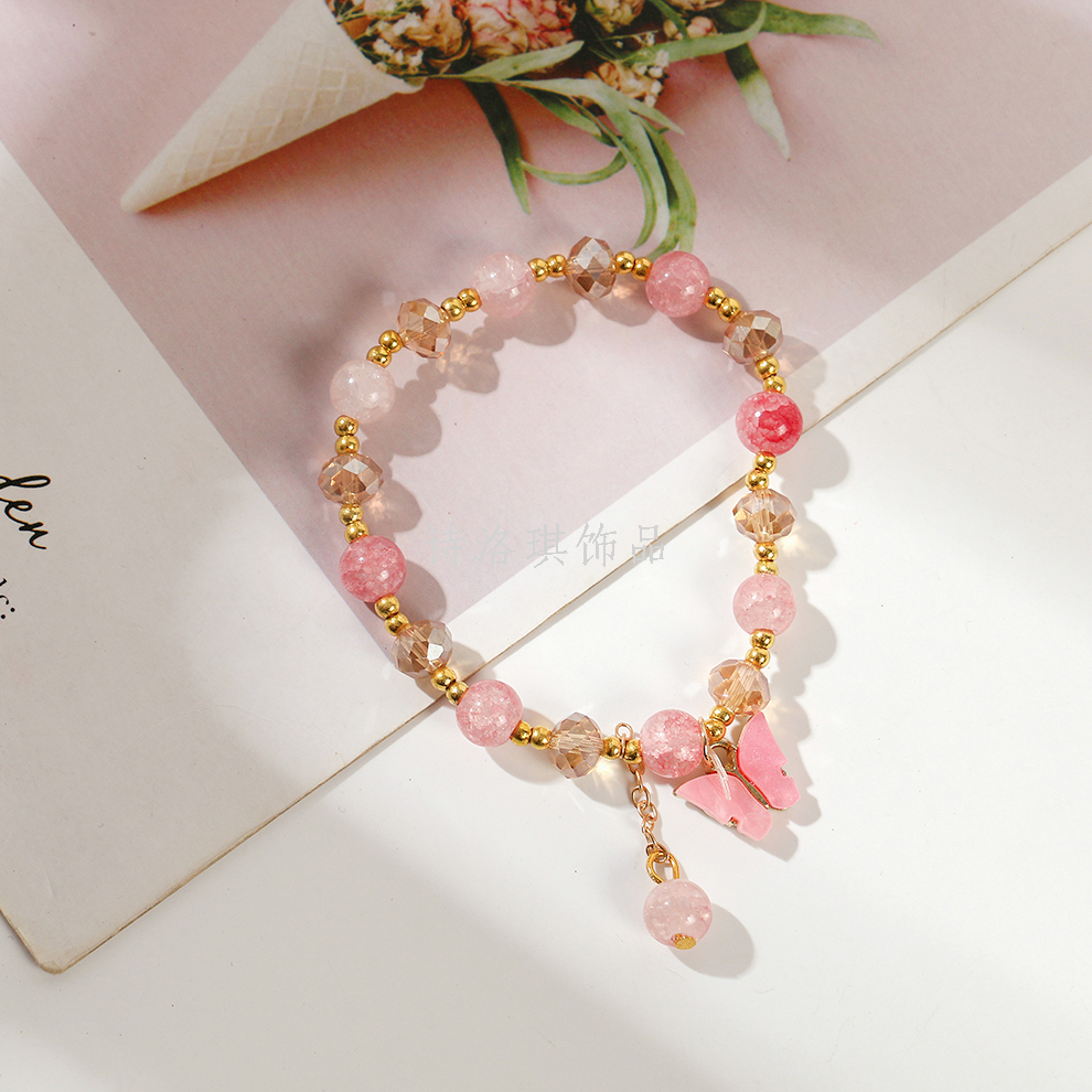 Wholesale Crystal Cracked Bead Bracelets | Bulk Cartoon Kids & Friendship Bracelets Manufacturer | D